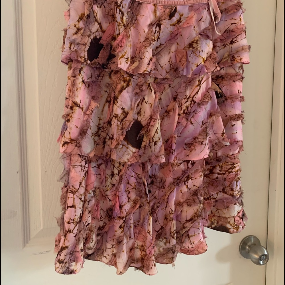 Ricky Freeman Teri John Silk Ruffle Skirt Dress - Picture 2 of 5